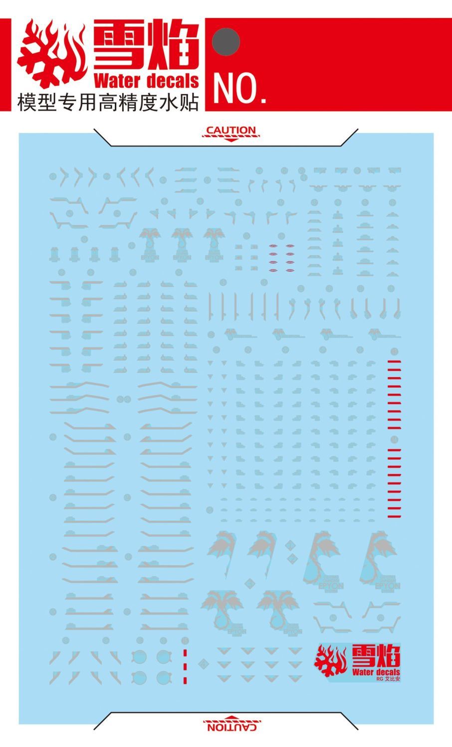 Model Decals Water Slide Decal - đánh giá và giá Bandai Gundam Rg
