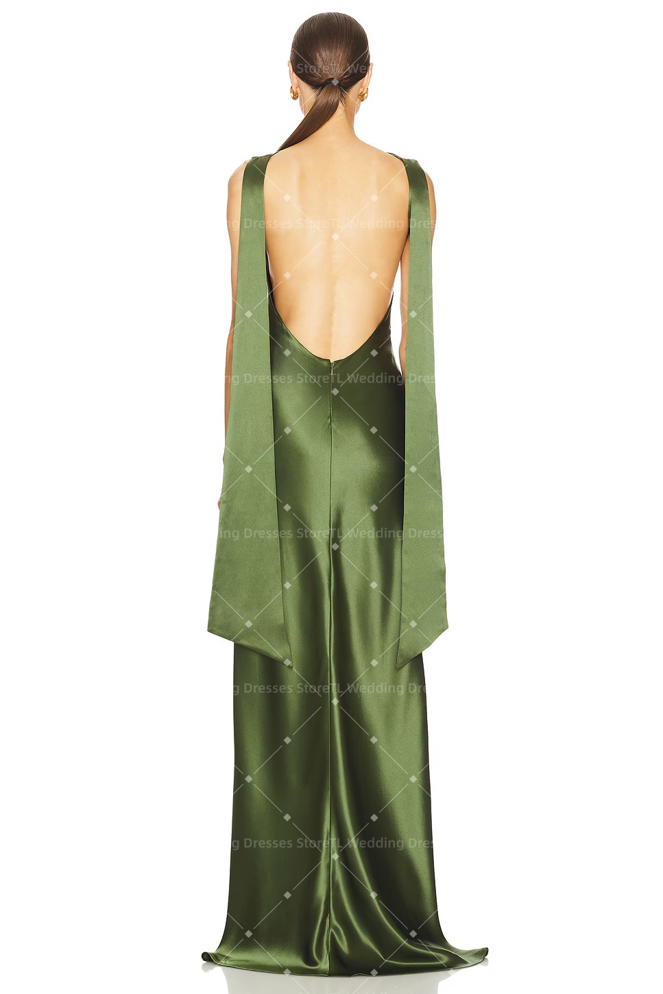 TL Green Satin Evening Dresses - đánh giá và giá Briar Cosplay Prop