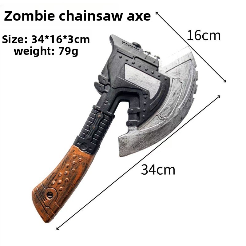48cm/18.9in Zombie Chainsaw Ax - đánh giá và giá Cosplay Prop Axe